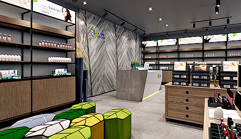 娇珂蕊植物化妆品专卖店肆设计